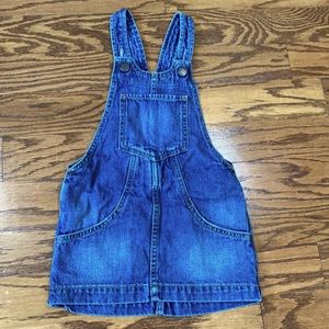Gap, Girls, Overall Denim Jumper, XS